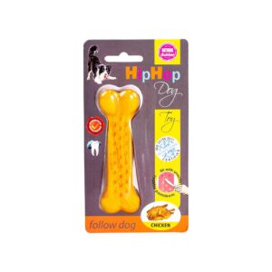A434242 HIPHOP Antybakteryjna kość dentystyczna o smaku grillowanego kurczaka DENTAL 11cm