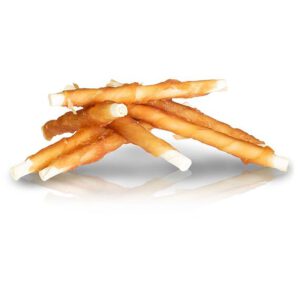A04545 KIDDOG Mięso z kurczaka na paluchu bawolim 8mm/12cm 500g