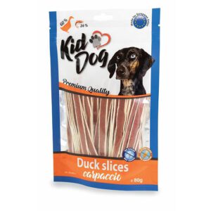 A04614 KIDDOG Carpaccio z kaczki, cienkie paski 80g
