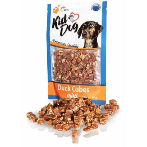 A04658 KIDDOG Mini kostki z kaczki z dodatkiem dorsza 80g