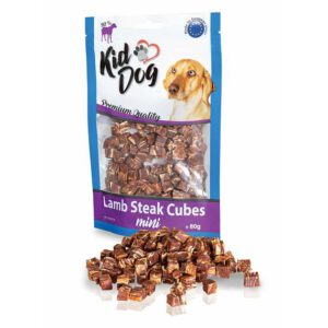 A04725 KIDDOG Mini kostki z jagnięcina 80g