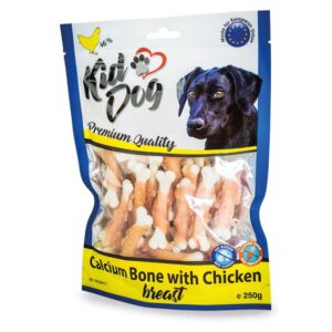 A04517 KIDDOG Kurczak na kostce wapiennej 250g