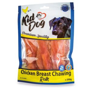 A04522 KIDDOG Pierś z kurczaka na paluszku bawolim 250g