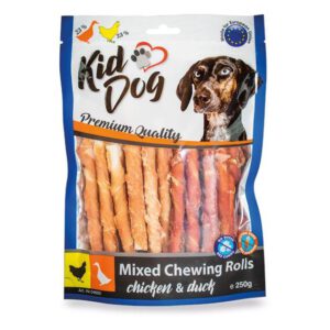 A04600 KIDDOG Mix paluchów kaczka, kurczak 8mm/12cm 250g