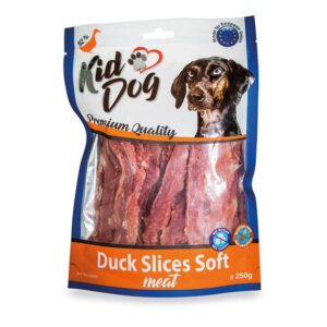 A04602 KIDDOG Miękkie kawałki kaczki (Duck Slices) 250g