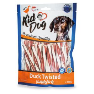A04607 KIDDOG Zakręcona kanapka z kaczką z dodatkiem dorsza 250g