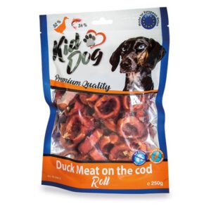 A04612 KIDDOG Krążki z kaczki z dodatkiem dorsza 250g