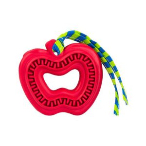 A403487 HIPHOP Zabawka dentystyczna w kształcie jabłka dla szczeniąt 8cm