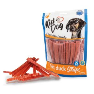 A04640 KIDDOG Miękkie stripsy z kaczki 250g