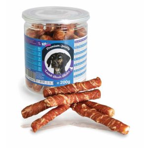 A04450 KIDDOG Trenerki owinięte jagnięcina na paluchu bawolim 200g