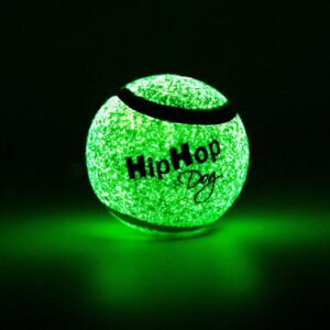 A16368 HIPHOP Neonowa piłka tenisowa świecąca w ciemności 6,5cm