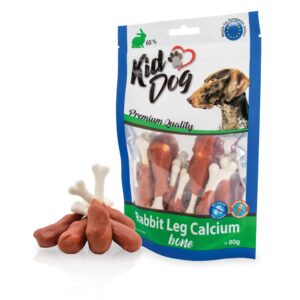 A04830 KIDDOG Udko z królika z kością wapniową 80g