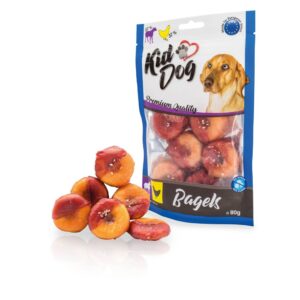 A04757 KIDDOG Bajgiel z jagnięcina i kurczakiem 80g