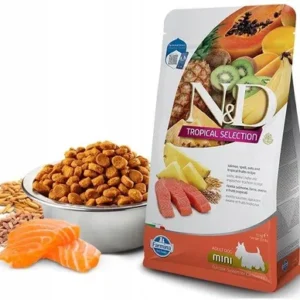 Farmina Mini Adult Tropical - łosoś i owoce tropikalne 5kg