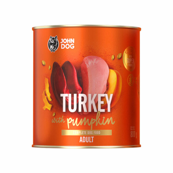 JOHNDOG PumpkinLine Adult Indyk z dynią 800g