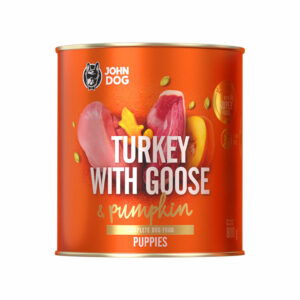 JOHNDOG PumpkinLine Szczeniak Indyk z Gęsią i dynią 800g
