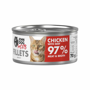 JOHNDOG for Cat's Filet Kurczak z wołowiną 70g