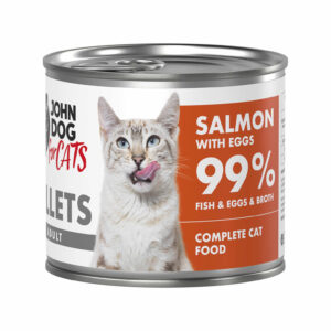 JOHNDOG for Cat's Filet Łosoś z jajkami 140g