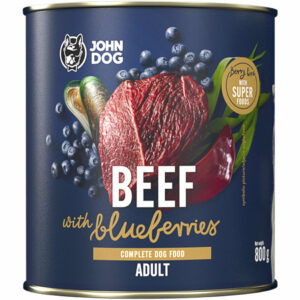 JOHNDOG BerryLine Adult Wołowina z borówkami 800g