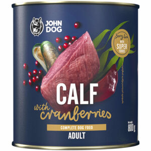 JOHNDOG BerryLine Adult Cielęcina z żurawiną 800g