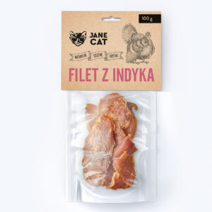 JANECAT Filet z indyka dla kota 100g