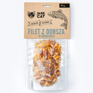 JANECAT Filet z dorsza dla kota 80g