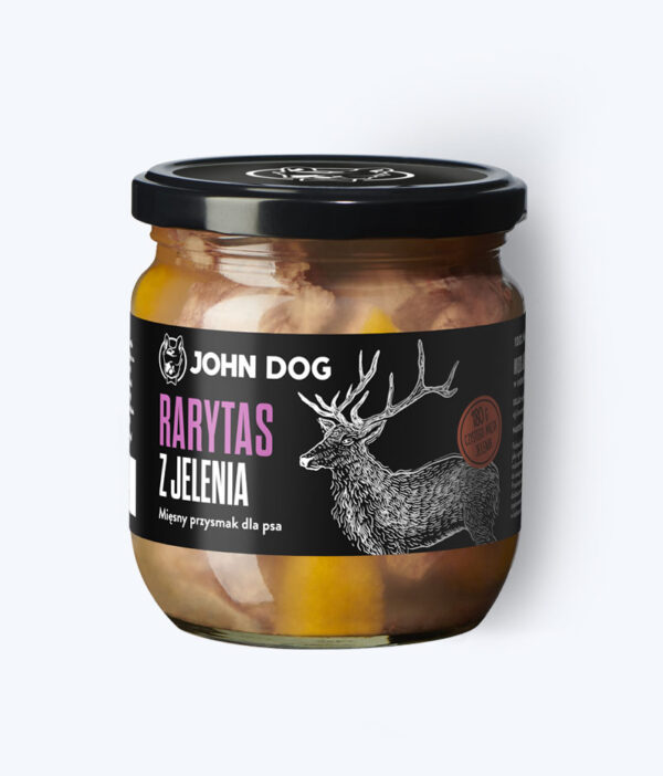 JOHNDOG for Dog's Rarytas z jelenia 380g