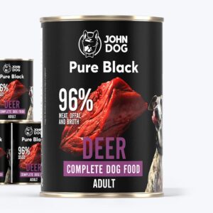 JOHNDOG Pure Black Adult Jeleń 400g