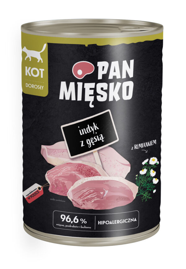 Pan Mięsko puszka Indyk z Gęsią 400g