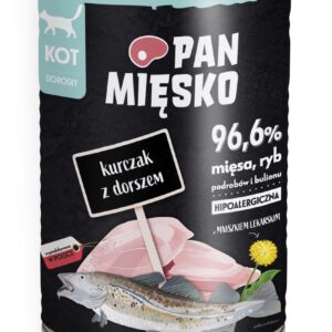 Pan Mięsko puszka Kurczak z Dorszem 400g