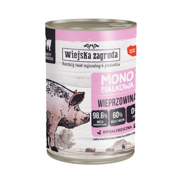 Wiejska Zagroda Monoproteinowa Wieprzowina 400g