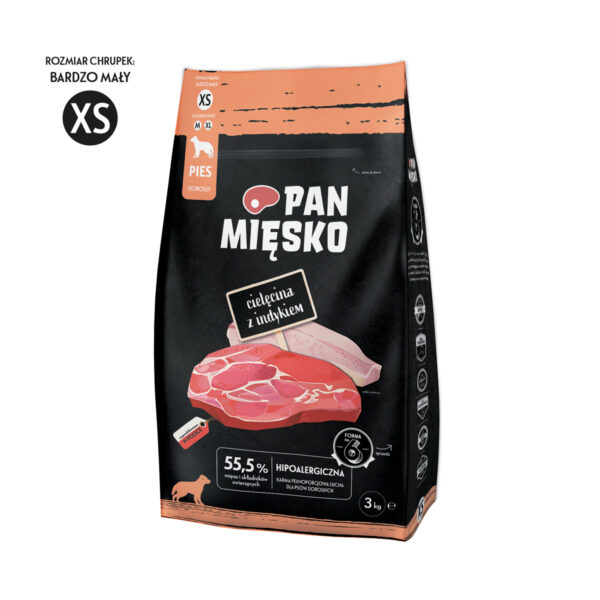 Pan Mięsko Cielęcina z Indykiem XS 3kg