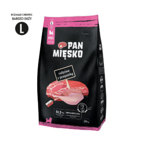 Pan Mięsko Cielęcina z Przepiórką (szczeniak) L 20kg