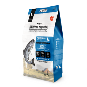 Wiejska Zagroda Monoproteinowa Adult Łosoś S/M 2kg