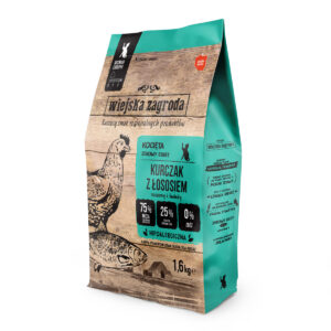 Wiejska Zagroda Kociak Kurczak z Łososiem 1,6kg