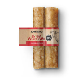 JOHNDOG for Dog's Rurka wołowa z dodatkiem żwacza wołowego 15cm