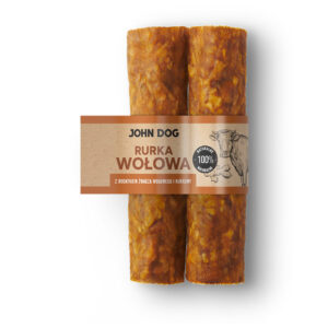 JOHNDOG for Dog's Rurka wołowa z dodatkiem żwacza wołowego i kurkumy 15cm (Kopia)