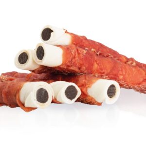 A04921 KIDDOG BUFFET Pałka oblana mięsem kaczki faszerowana wołowiną 12cm/35g (50szt/op)