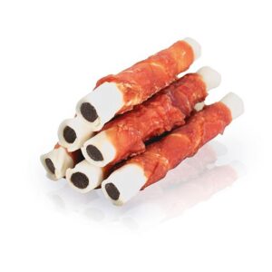 A04926 KIDDOG BUFFET Pałka oblana mięsem kaczki faszerowana wątróbką kurczaka 17cm/60g (50szt/op)