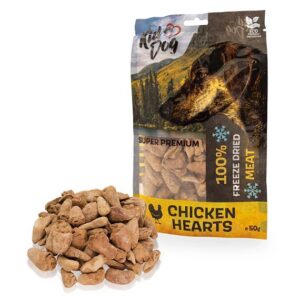 A05131 KIDDOG Super Premium 100% Liofilizowane serca kurczaka 50 g