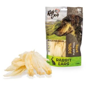 A05251 KIDDOG Super Premium 100% Naturalne uszy królicze 50 g