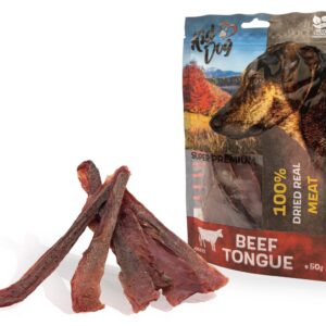 A05201 KIDDOG Super Premium 100% Język wołowy, cienkie plasterki 50 g