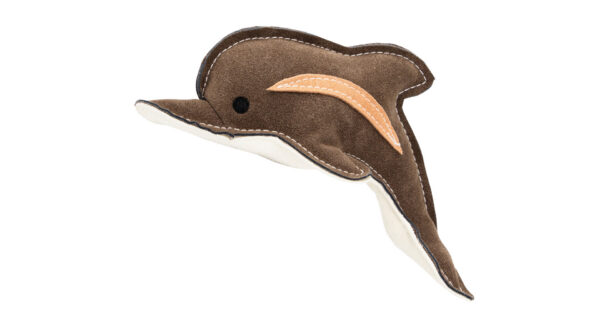 A06026 Delfin, 22 cm, skórzana, wytrzymała zabawka