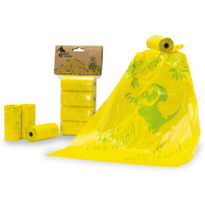 A17323 PETBUDDY worki na odchody CITRON 4 rolki/ 20 torebek z nadrukiem i zapachem