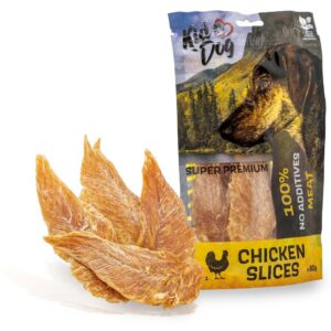 A05111 KIDDOG Super Premium 100% Pierś z kurczaka, suszone filety 80 g