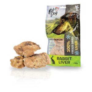 A05273 KIDDOG SUPER PREMIUM 100% cała liofilizowana wątróbka królicza 50 g