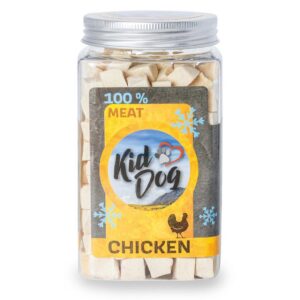 A05135 KIDDOG Super Premium 100% liofilizowane kostki kurczaka - czyste liofilizowane mięso kurczaka 80 g