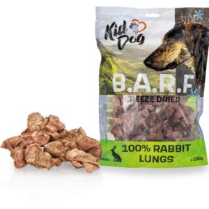 A05281 KIDDOG Super Premium BARF 100% płuca królika liofilizowane - płuca królika liofilizowane 180 g